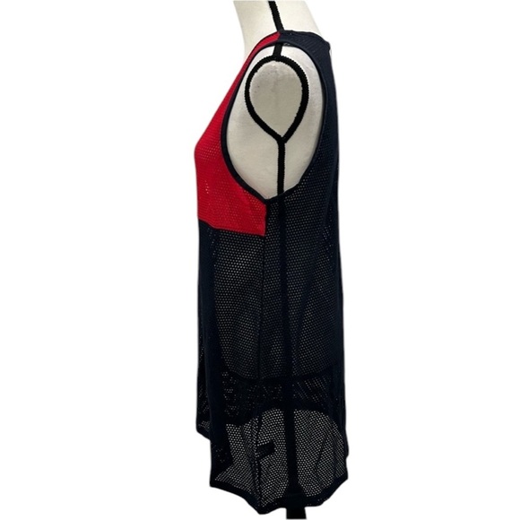 Tommy Hilfiger Mesh Swim Dress Cover Up Color Block Navy Blue Red White NWT - Picture 5 of 6
